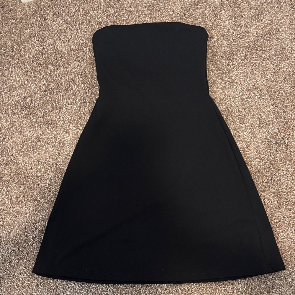 Garage Black Strapless Dress